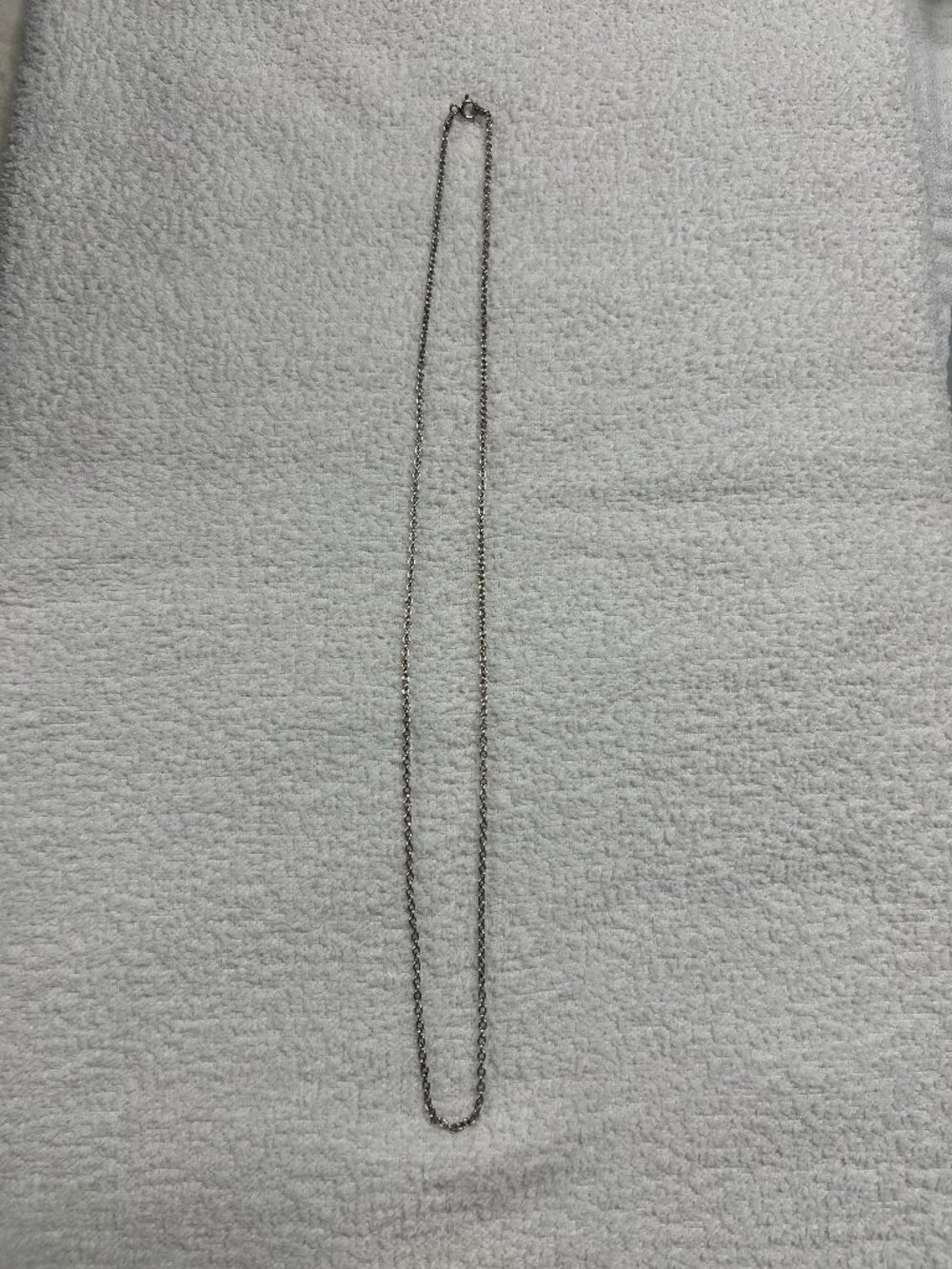 Sterling silver chain necklace, 24"